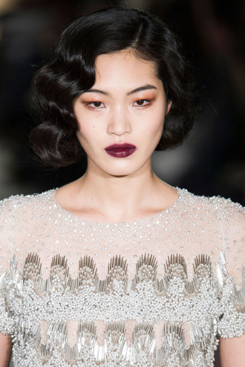 A deep, sultry pout at Marchesa 