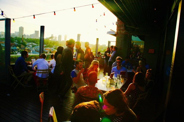 Naked for Satan's iconic rooftop 